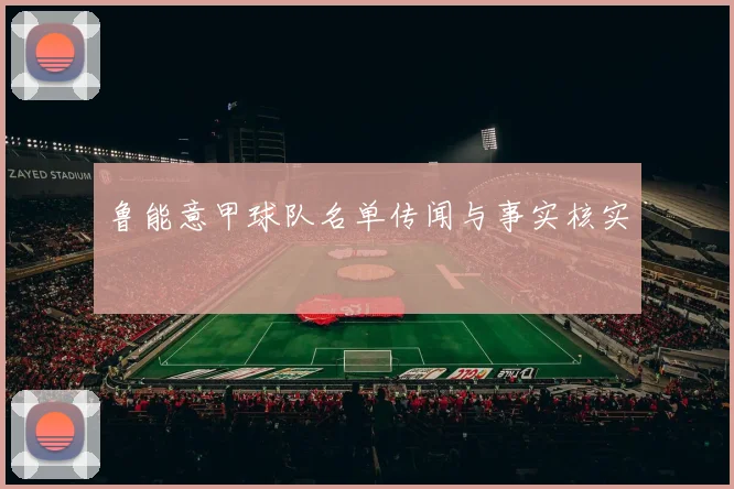 鲁能意甲球队名单传闻与事实核实